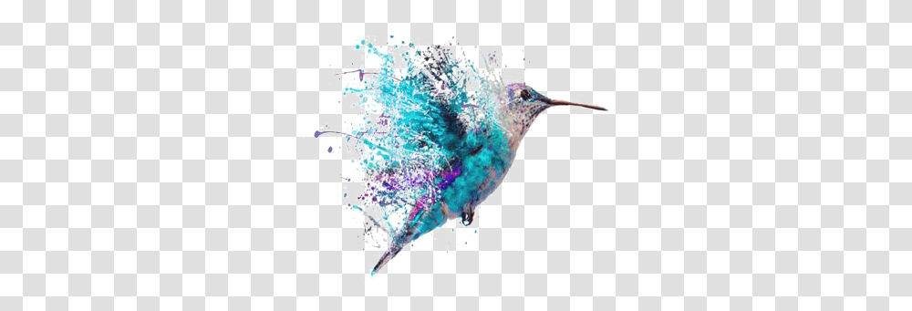 Download Watercolor Tattoo Art Painting Hummingbird Free Hummingbird Watercolor Tattoo, Animal, Graphics, Plot, Crystal Transparent Png