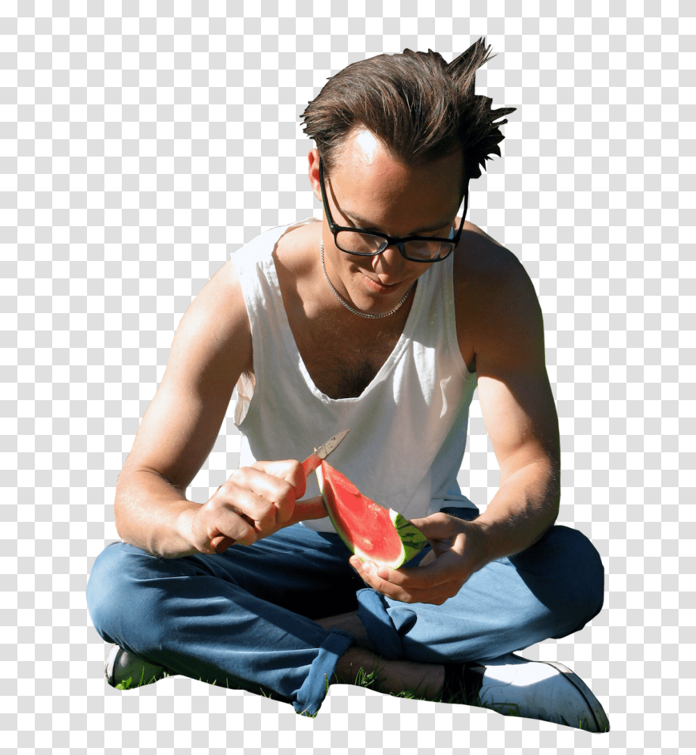 Download Watermelon Sitting Image For Free Skalgubbar Sitting, Plant, Person, Human, Fruit Transparent Png