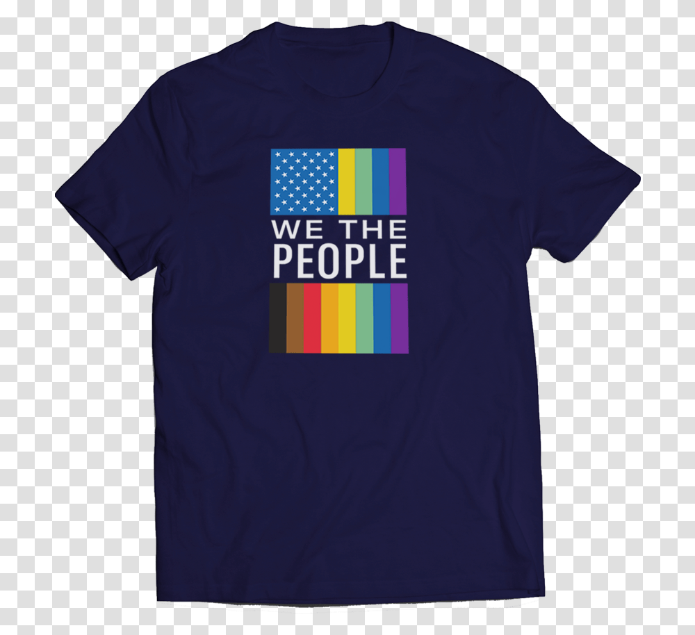 Download We The People Lgbt Flag Tee Tshirt Full Size Graphic Design, Clothing, Apparel, T-Shirt Transparent Png