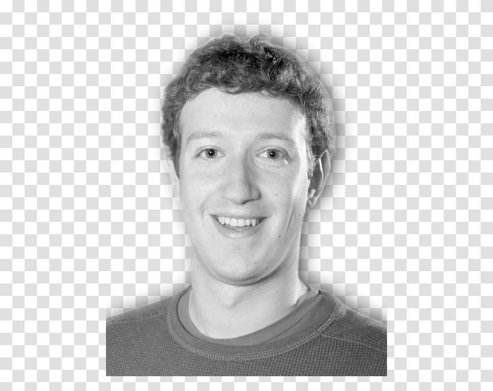 Download Web Network University Mark Zuckerberg Harvard Mark Zuckerberg Black And White, Head, Face, Person, Smile Transparent Png