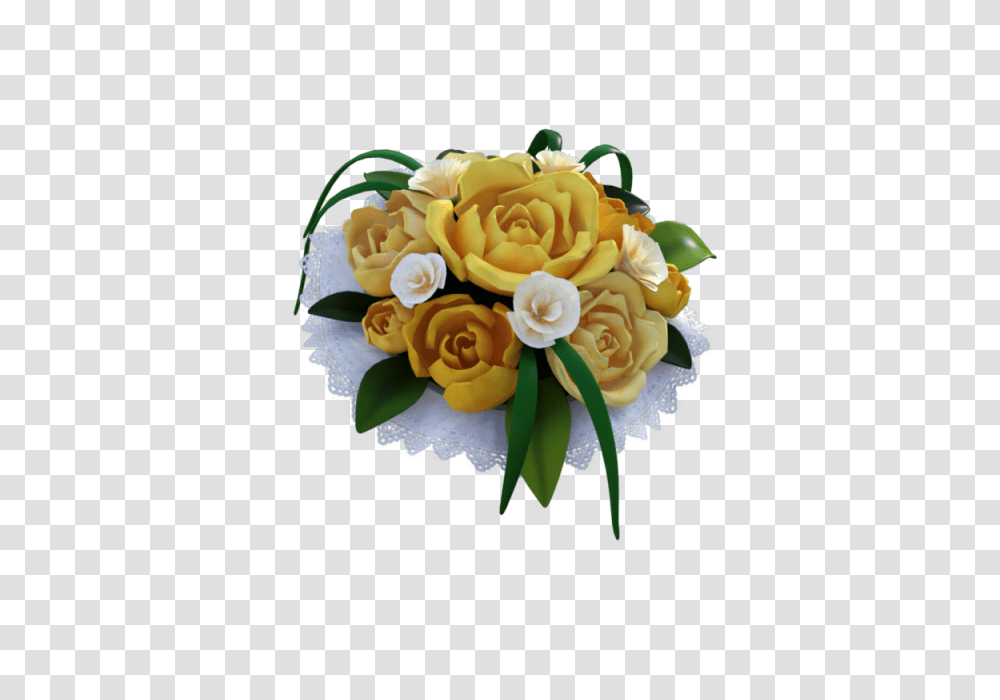 Download Wedding Yellow Rose Bouquet Flower, Plant, Blossom, Flower Bouquet, Flower Arrangement Transparent Png