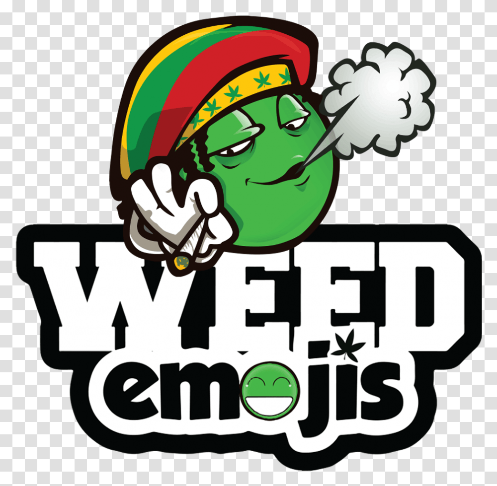 Download Weedemojis Marijuana Joint Marijuana Emojis, Text, Hand, Graphics, Plant Transparent Png