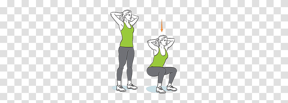 Download Week Download Squat, Person, Sport, Clothing, Fitness Transparent Png