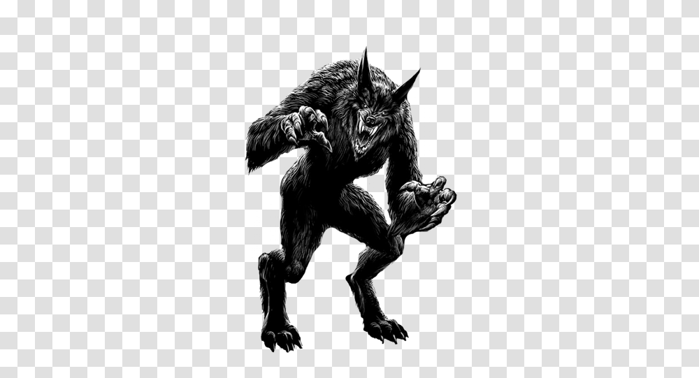 Download Werewolf Werewolf, Statue, Sculpture, Art, Mammal Transparent Png