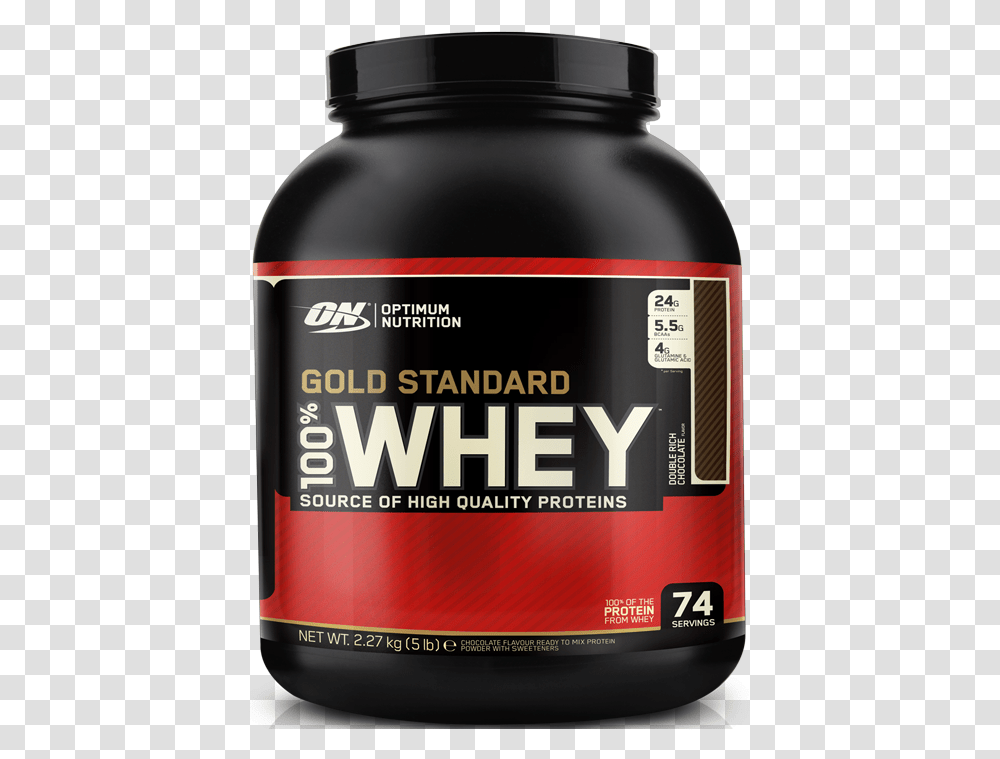 Download Whey Protein 5lb Gold Standard Whey, Cosmetics, Bottle, Label, Text Transparent Png