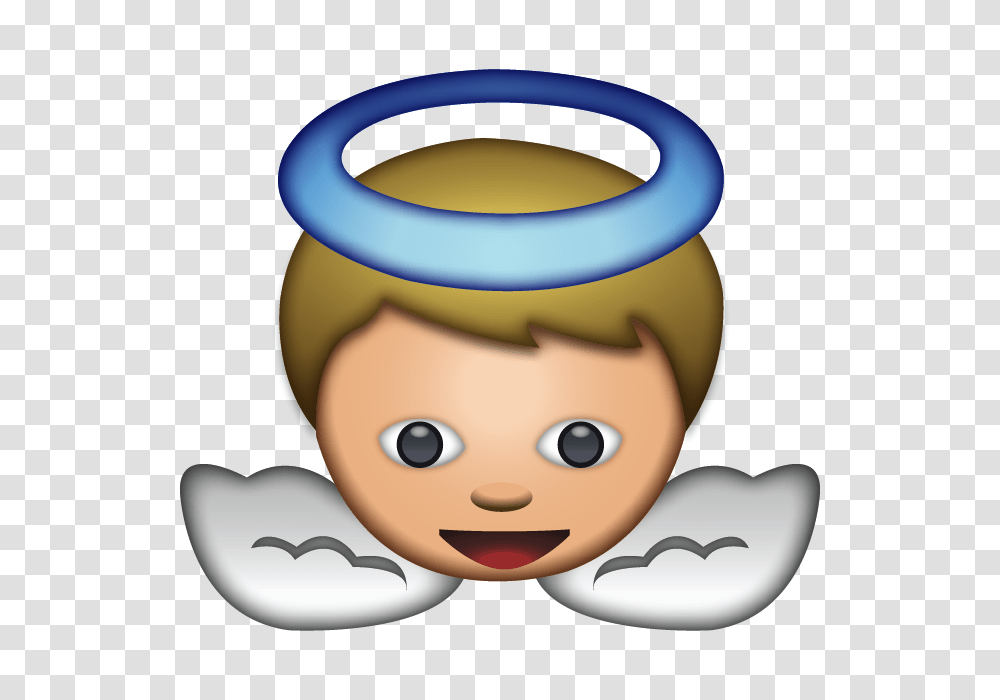 Download White Baby Angel Emoji Emoji Island, Toy, Rattle Transparent Png