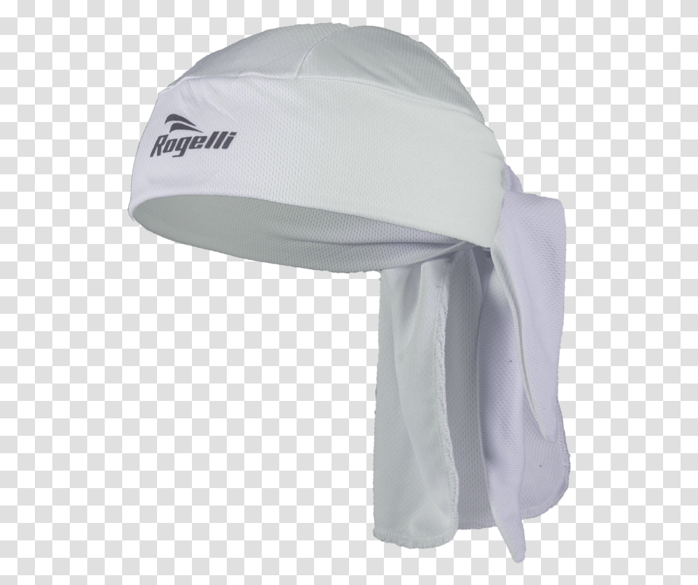 Download White Bandana Rogelli Lightweight, Clothing, Apparel, Hat, Scarf Transparent Png