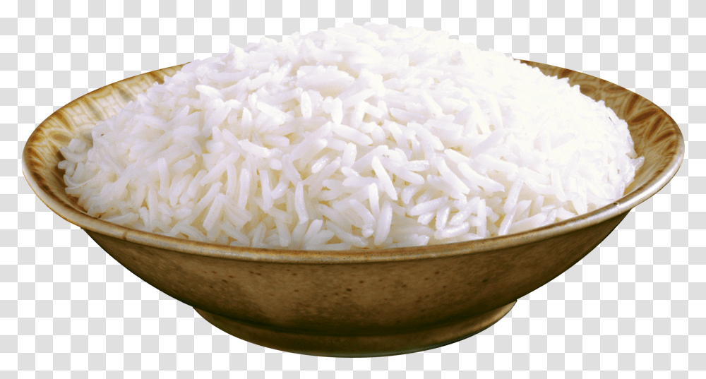 Download White Basmati Jasmine Bowl Of Rice, Plant, Vegetable, Food, Banana Transparent Png