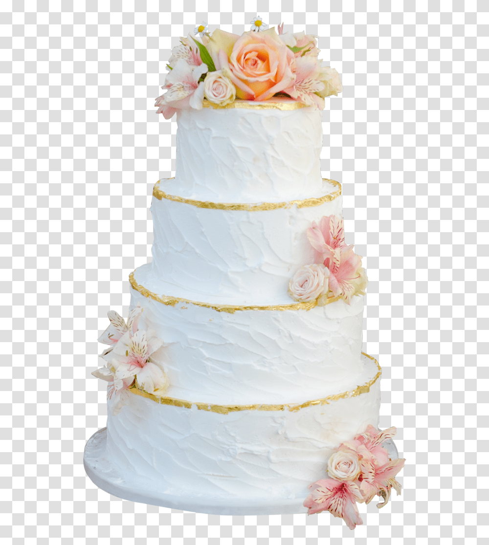 Download White Cake With Gold Trim And Gold Trim On Cake, Wedding Cake, Dessert, Food, Clothing Transparent Png