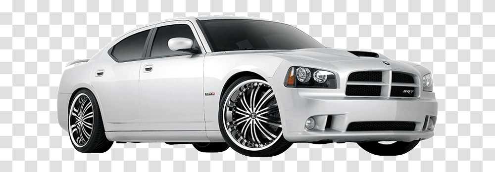Download White Cars With Chrome Rims Big Rim Car, Vehicle, Transportation, Wheel, Machine Transparent Png
