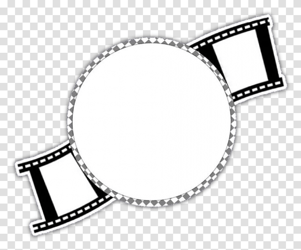 Download White Circle Movie Strip Overlay Overlays For Edits, Leisure Activities, Drum, Percussion, Musical Instrument Transparent Png