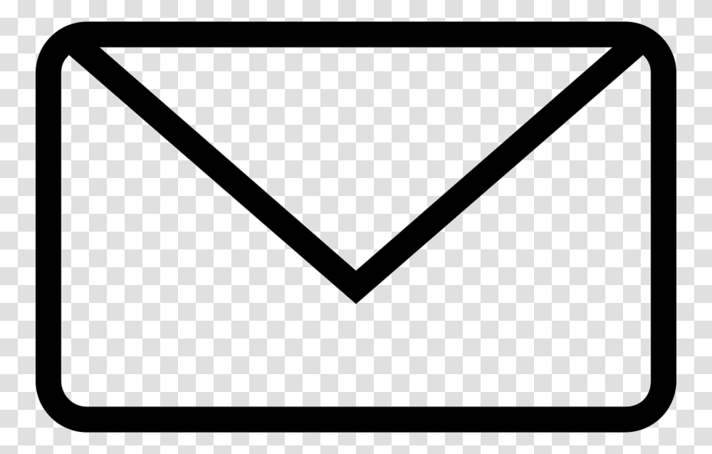 Download White Email Symbol Clipart Email Address, Triangle, Baton, Stick, Envelope Transparent Png