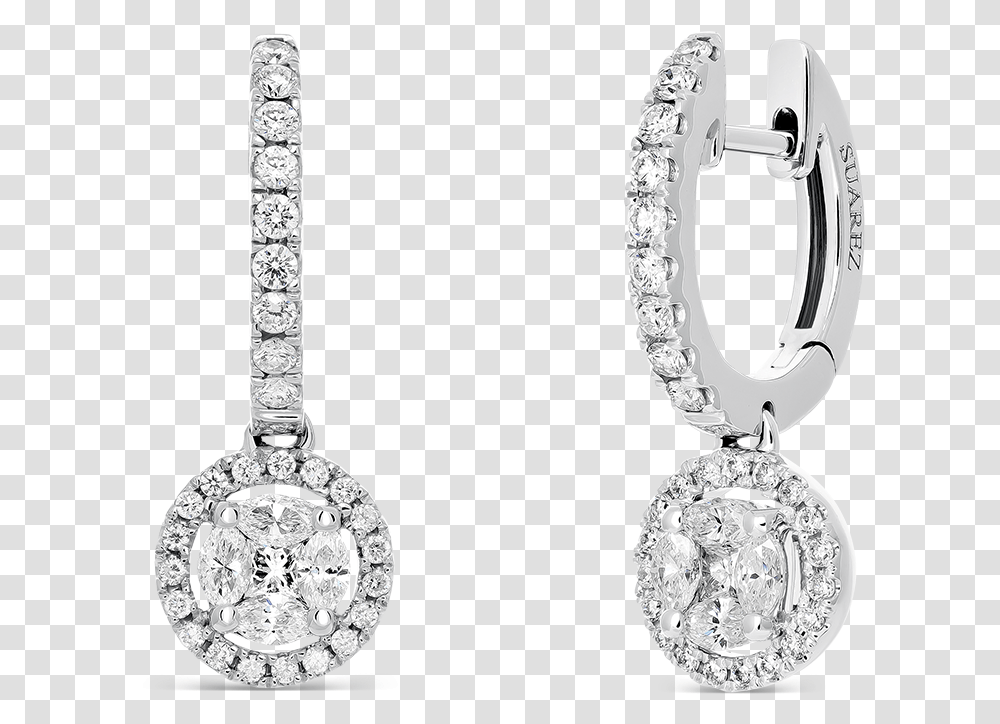 Download White Gold Earrings Earrings, Accessories, Accessory, Diamond, Gemstone Transparent Png