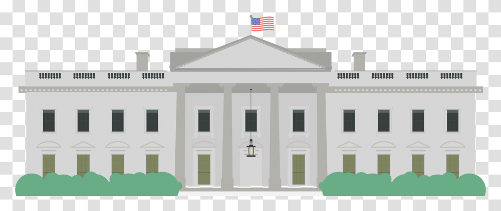 Download White House Hd White House Clip Art, Mansion, Housing, Building, Flag Transparent Png