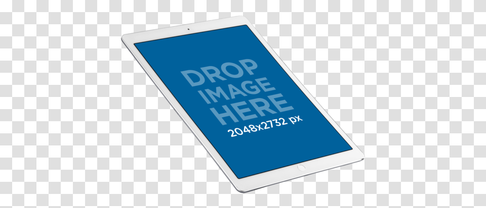 Download White Ipad Pro Mockup With Apple Pencil Over A Gadget, Text, Electronics, Symbol, Computer Transparent Png