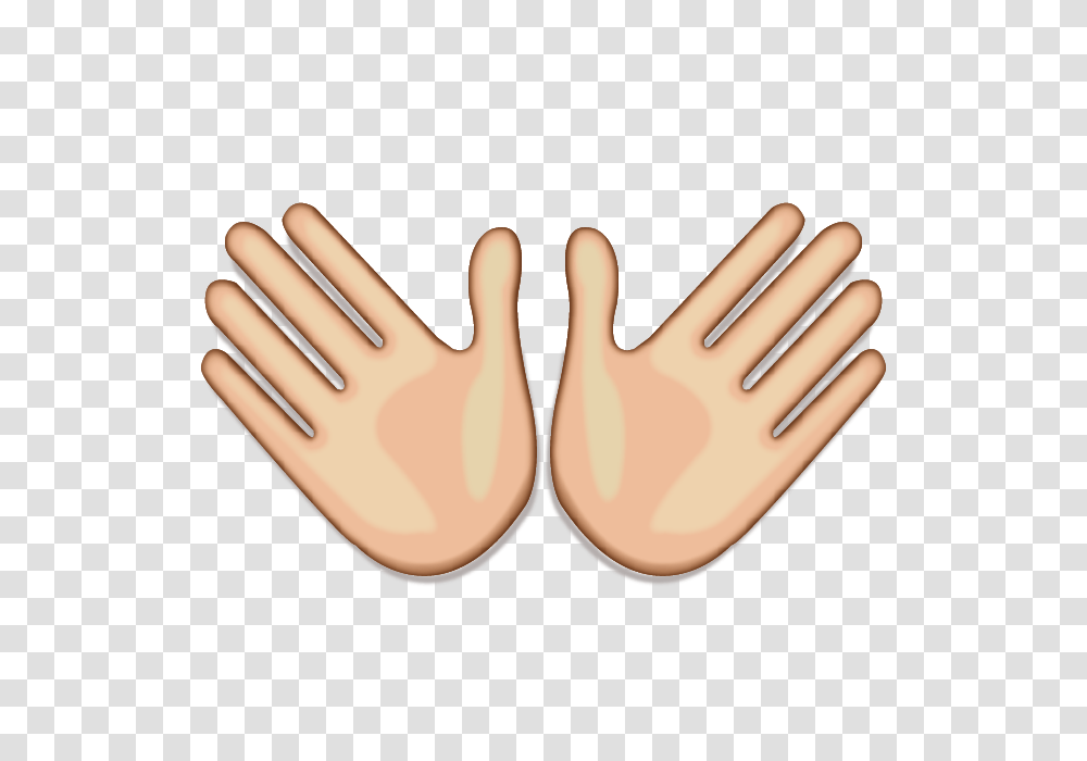 Download White Open Hands Sign Emoji Icon Emoji Island, Apparel, Cutlery, Fork Transparent Png