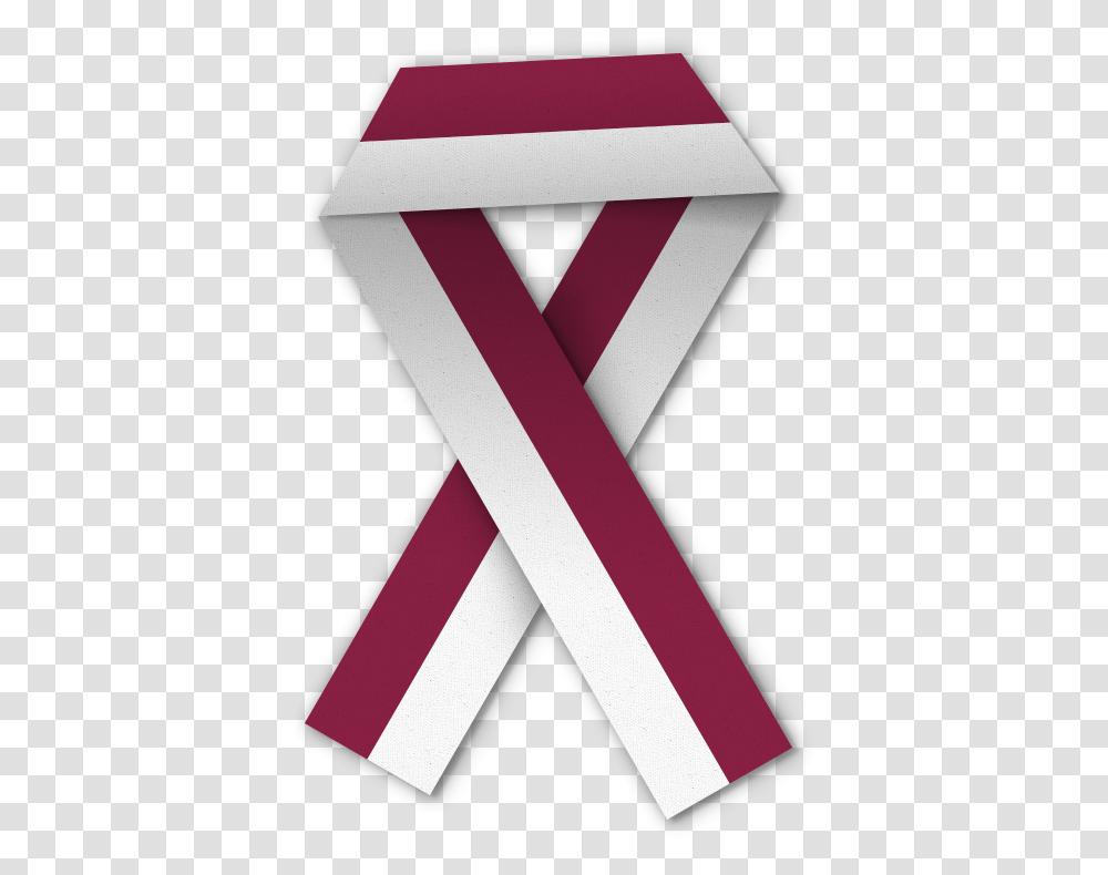 Download White Ribbon Horizontal, Alphabet, Text, Triangle, Word Transparent Png
