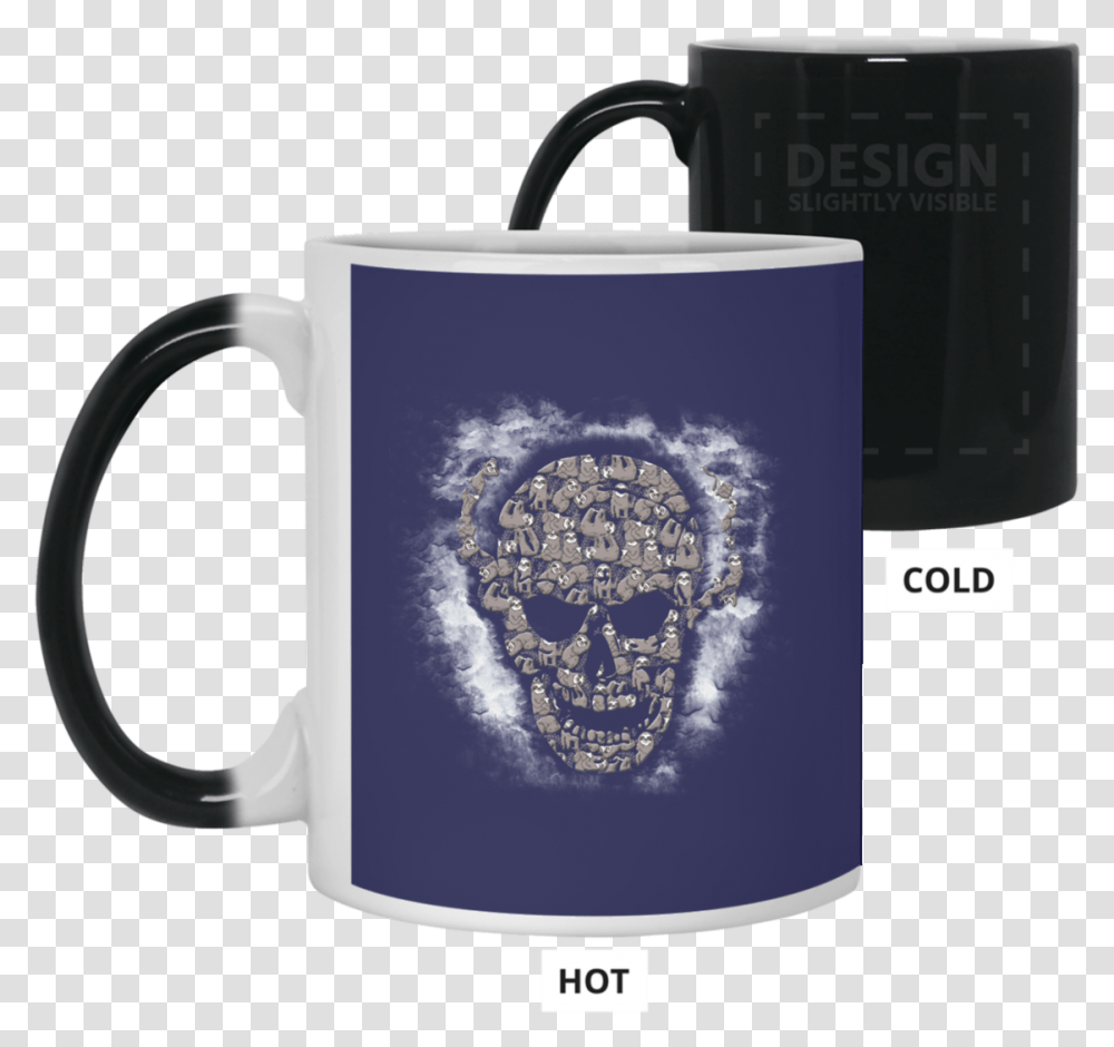 Download White Smoke Black Skull Sloth Pattern Mug Giant Schnauzer Mug, Coffee Cup, Pottery, Elk, Deer Transparent Png