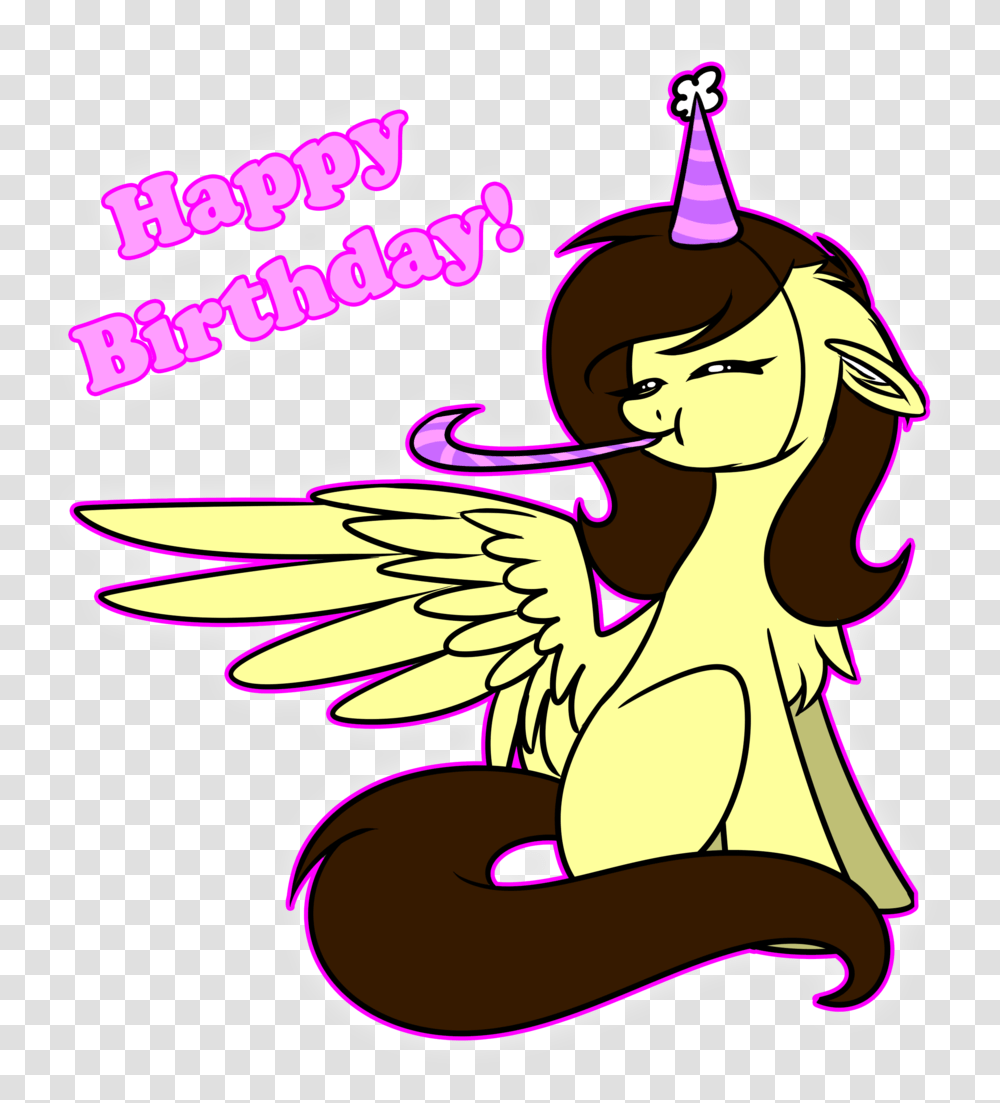 Download Whitehershey Female Happy Birthday Hat Mare Oc Illustration, Art, Graphics, Label, Text Transparent Png