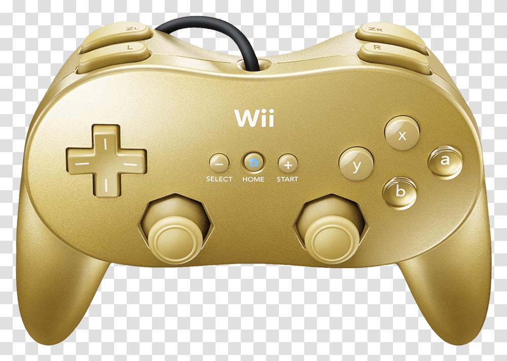 Download Wii Classic Controller Goldeneye Hd Gold Wii Pro Controller, Electronics, Mouse, Hardware, Computer Transparent Png