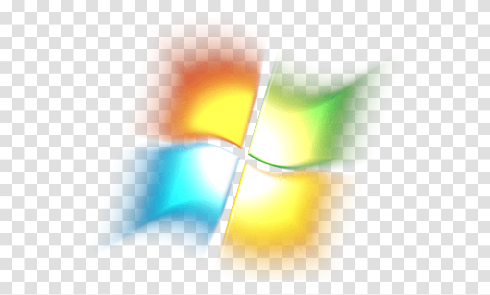 Download Windows 95 Logo For Kids Windows 7 Glowing Logo Windows 7 Logo, Lamp, Text, Light, Symbol Transparent Png