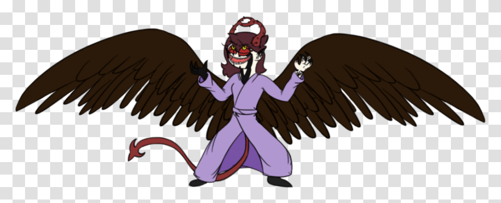 Download Wing Clipart Fallen Angel Jaiden Animations Demon Drawing, Person, Human, Costume, Dinosaur Transparent Png