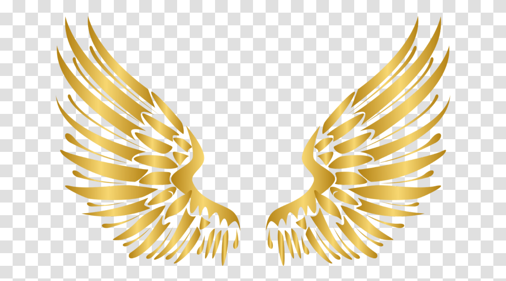 Download Wings Gold Wing Angel Angels Gold Angel Wings, Banana, Fruit, Plant, Food Transparent Png