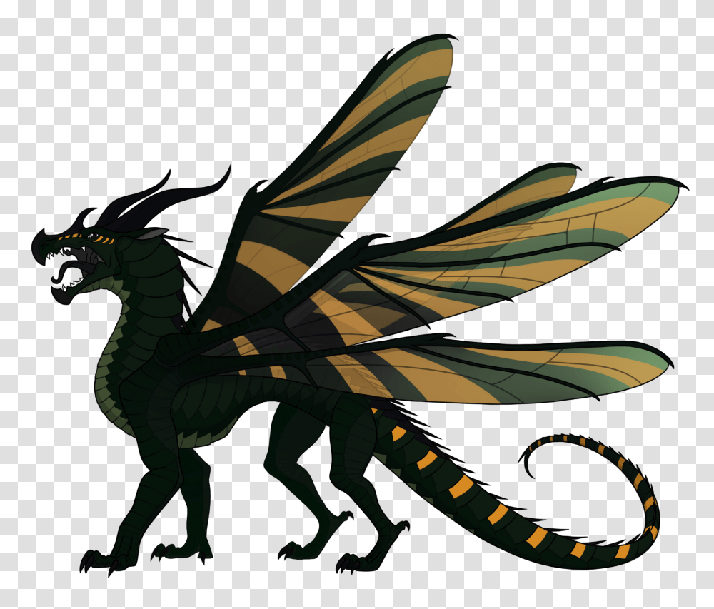Download Wings Of Fire Hive Queen Wings Of Fire Rainwing Hivewing Hybrid, Dragon, Horse, Mammal, Animal Transparent Png