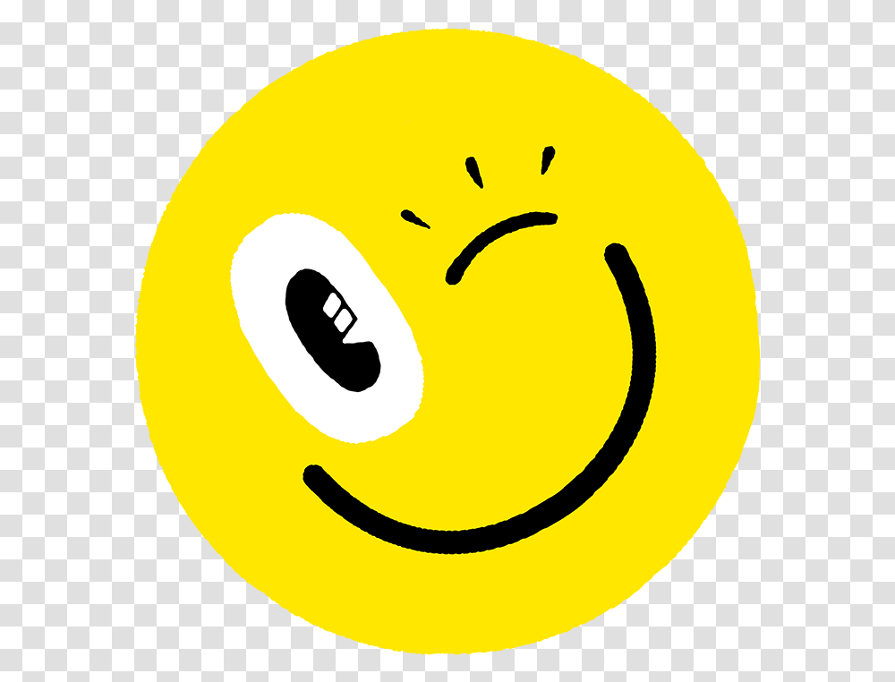 Download Wink Smiley Face Happy, Tennis Ball, Sport, Sports, Text Transparent Png