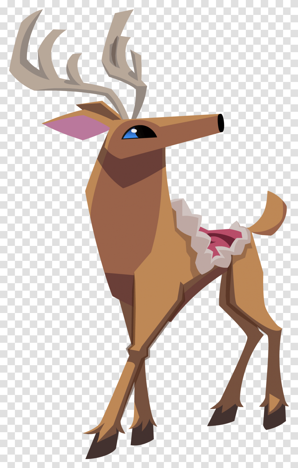 Download Winter Deer Animal Jam Deer, Cross, Symbol, Mammal, Camel Transparent Png