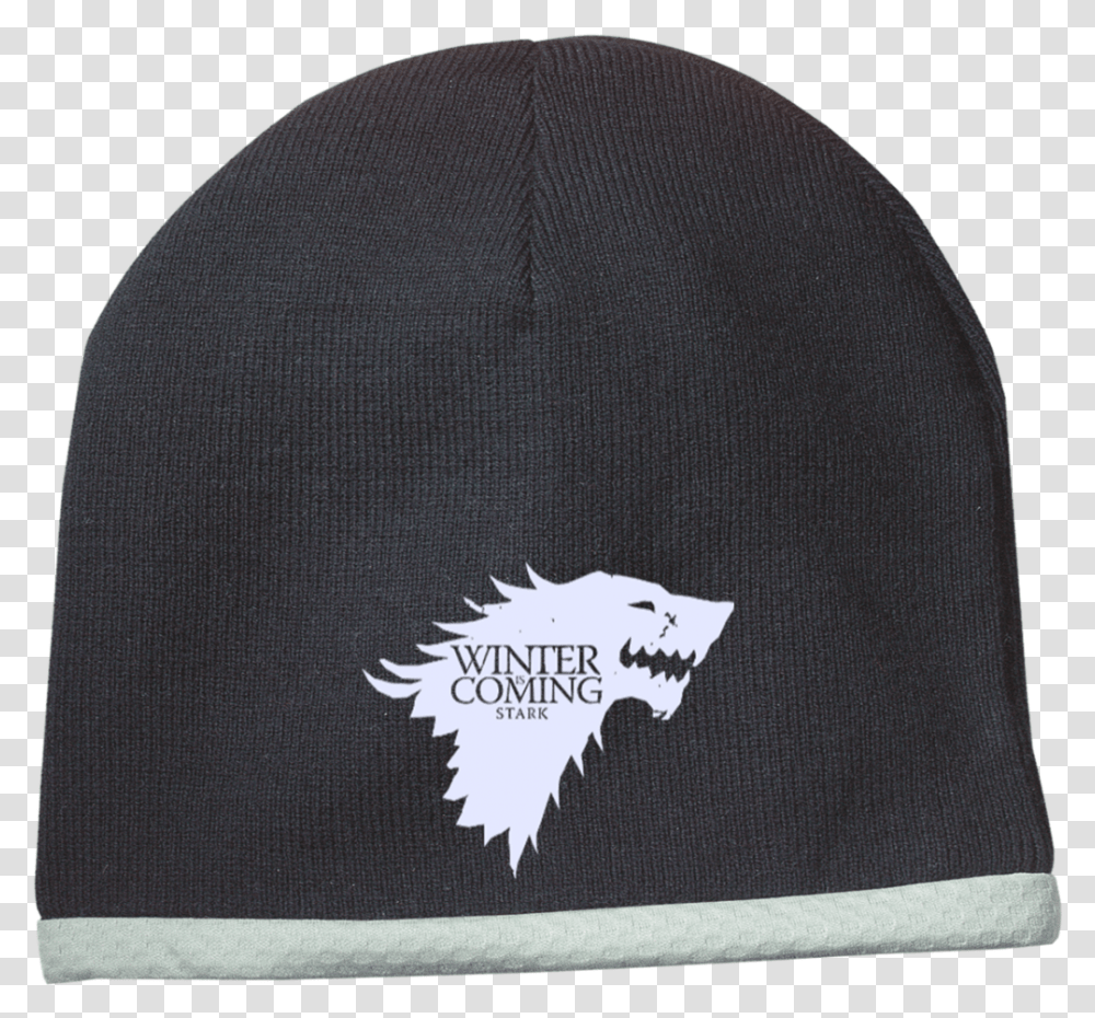 Download Winter Is Coming Stc15 Sport Tek Performance Knit Winter Is Coming Logo Game Of Thrones, Clothing, Apparel, Cap, Hat Transparent Png