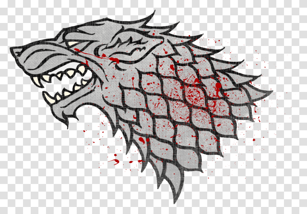 Download Winter Is Coming Wolf Symbol 2 Game Of Thrones Symbol Art, Dragon Transparent Png