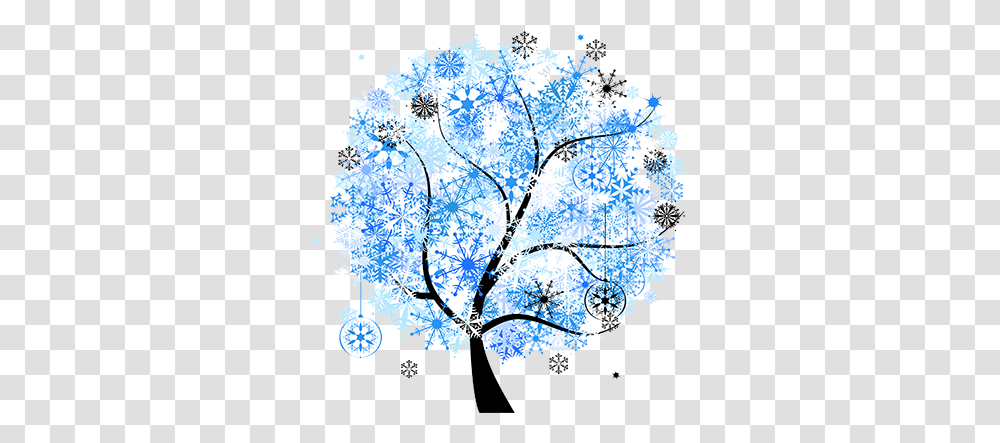 Download Winter Tree Blue And Black Tree Cotton And Arbol De Invierno, Graphics, Art, Pattern, Fractal Transparent Png