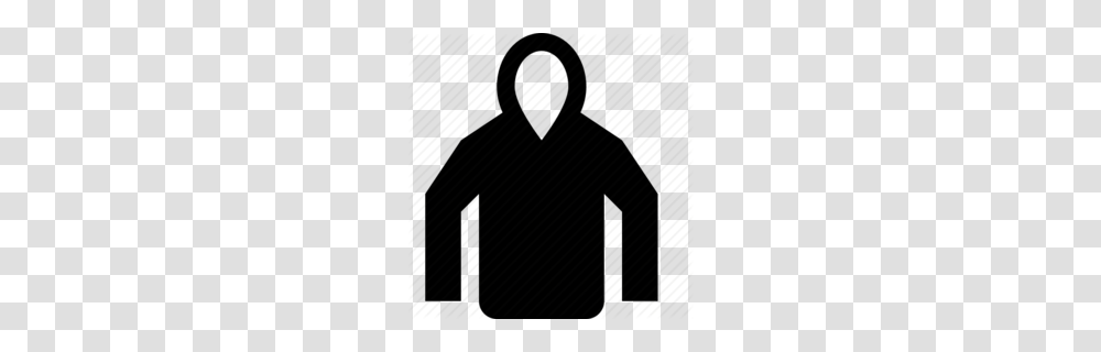 Download Winter Wear Icon Clipart Hoodie Clothing Zipper, Silhouette, Shooting Range, Coat, Sweatshirt Transparent Png