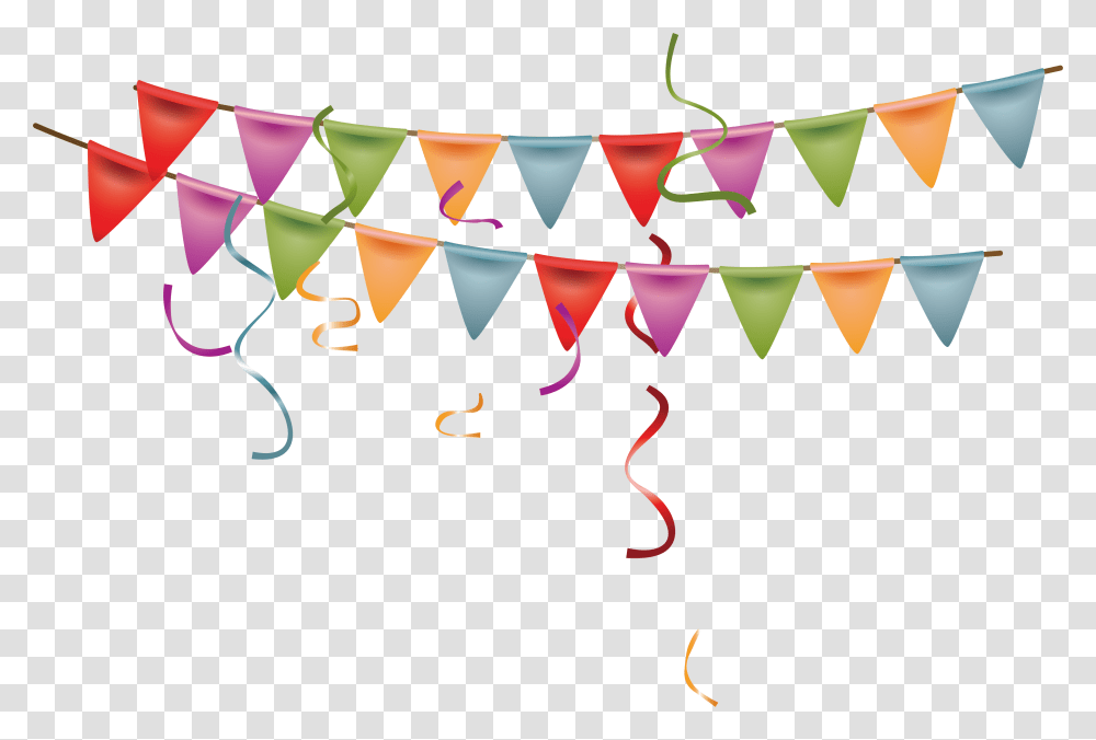 Download Wish Anniversary Birthday Party Banners Exquisite Background Birthday Banner, Apparel, Paper, Hat Transparent Png