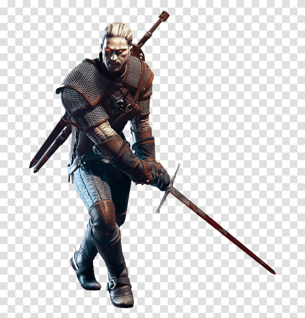 Download Witcher Geralt Image For Free Witcher, Person, Costume, Ninja, Clothing Transparent Png