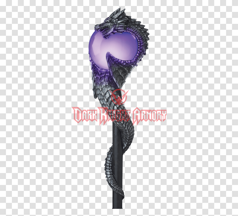 Download Wizard Dragon Orb Costume Wizard Staff With Light, Outdoors, Nature, Bird, Animal Transparent Png