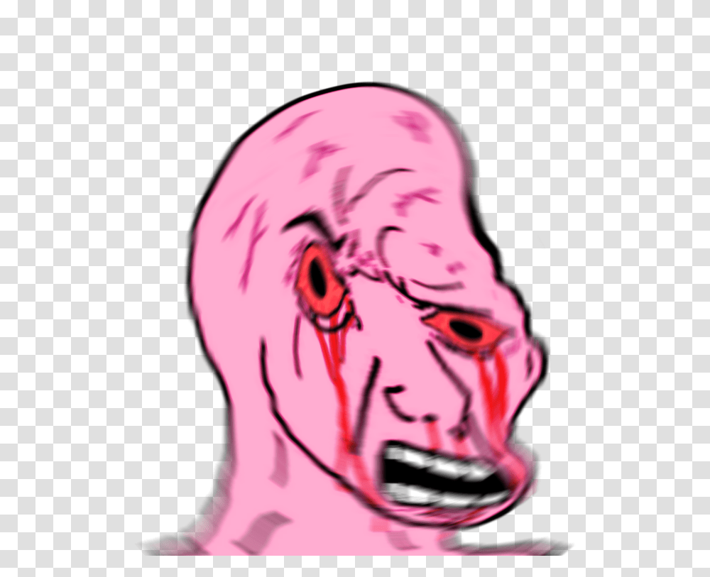 Download Wojak Pink Wojak, Head, Mouth, Lip, Jaw Transparent Png