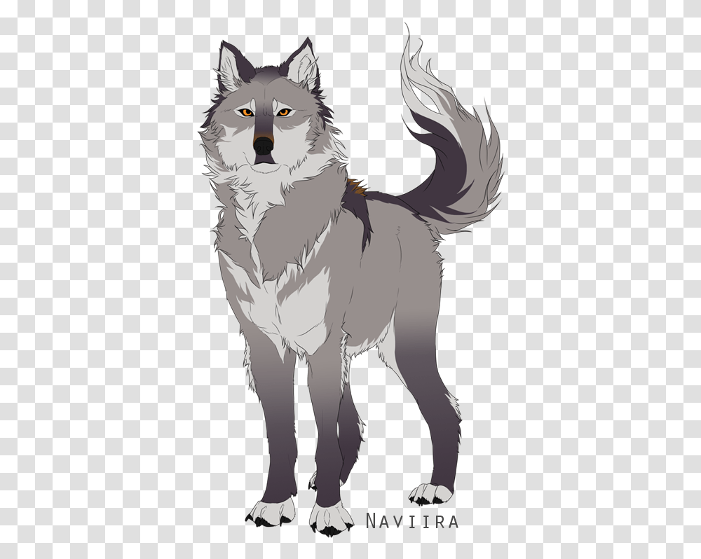 Download Wolf Cartoon Image Anime Gray And White Wolf, Mammal, Animal, Person, Human Transparent Png