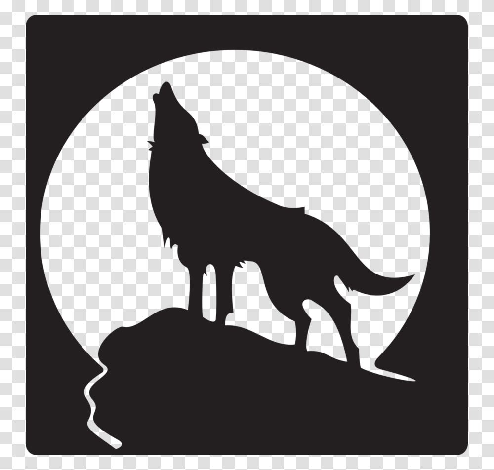 Download Wolf Howling, Animal, Mammal, Painting Transparent Png