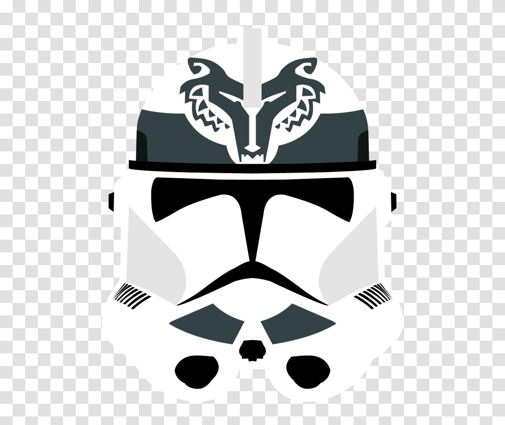 Download Wolfpack Phase Ii Clone Helmet By Pd Black Dragon Star Wars Wolf Pack, Stencil, Label, Text, Sticker Transparent Png