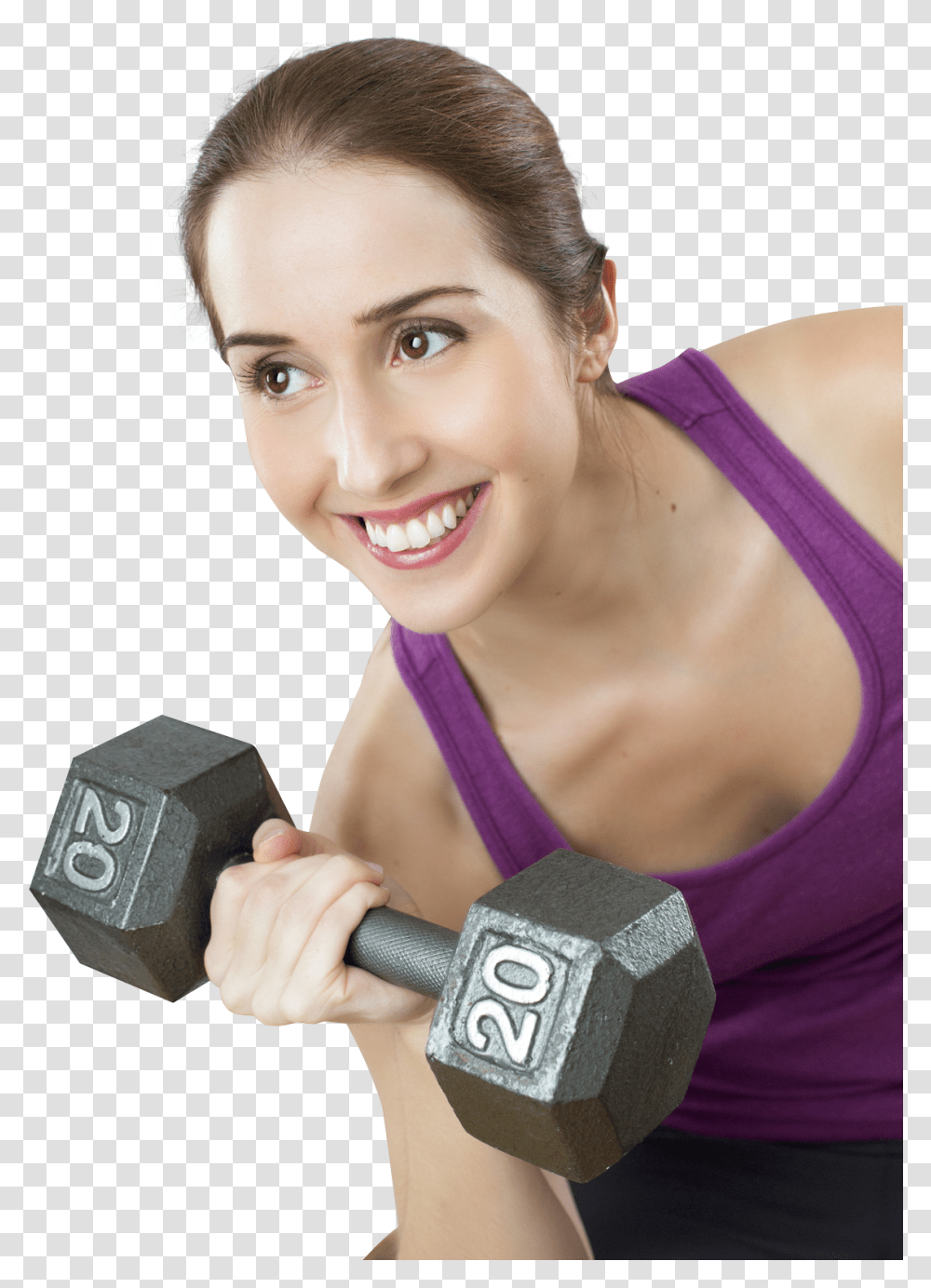Download Woman Exercising Image For Free Dumbbell Exercise Girl, Person, Working Out, Sport, Female Transparent Png