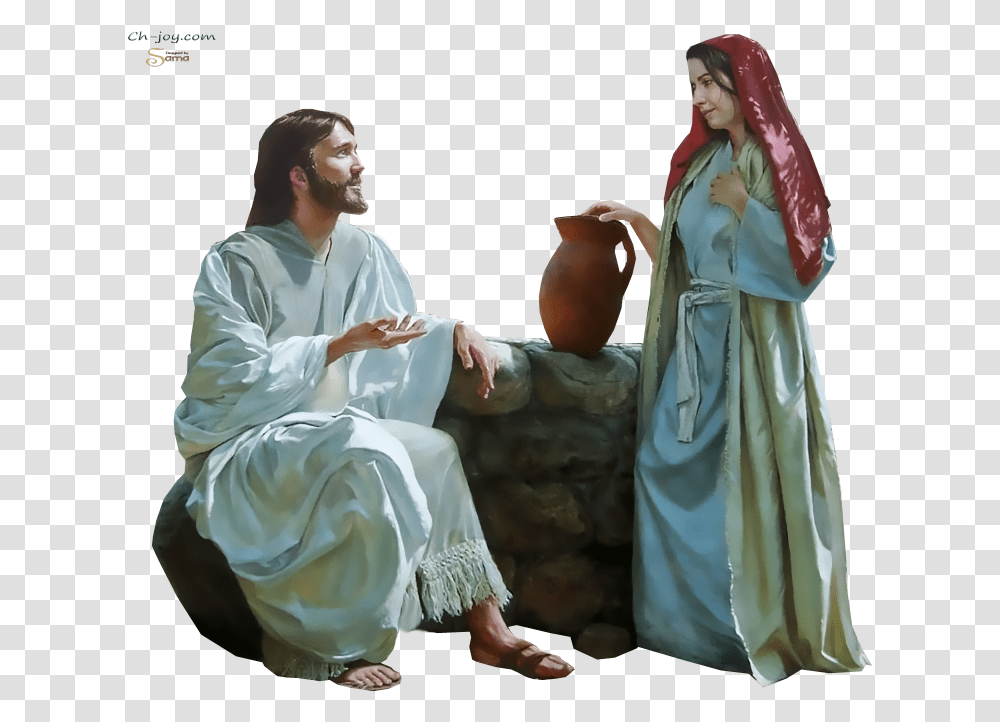 Download Woman Samaria Youtube Samaritan Well Sychar Bible Third Sunday Of Lent Year, Person, Clothing, Stage, Figurine Transparent Png