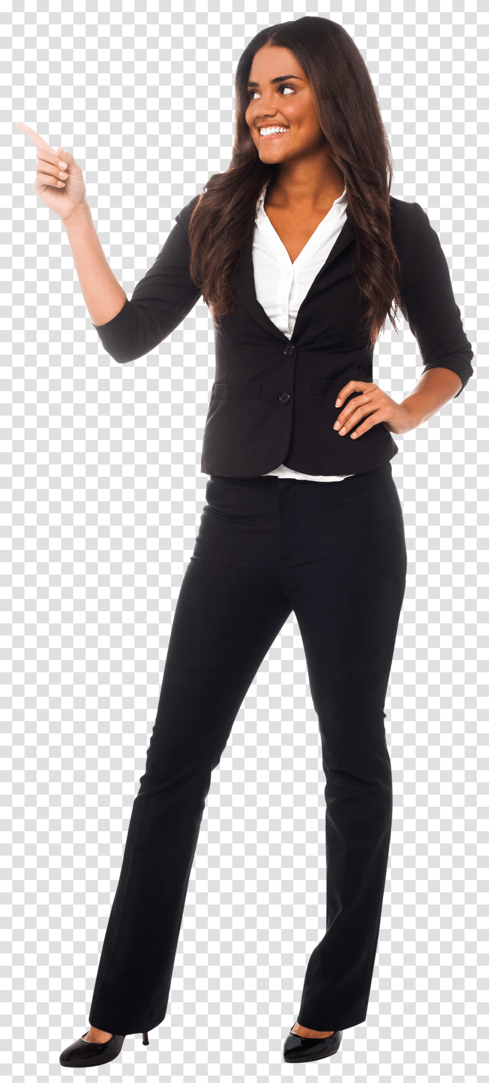 Download Women Pointing Left Image People Pointing Left Transparent Png