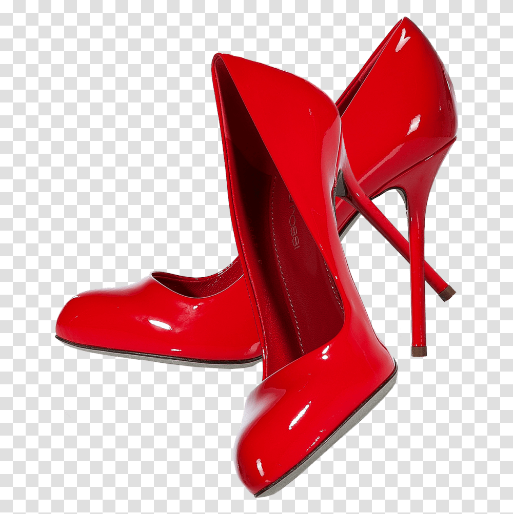 Download Women Shoes Image Red High Heels, Apparel, Footwear, Sandal Transparent Png