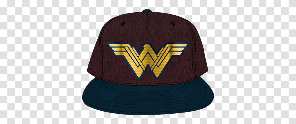 Download Wonder Woman Logo Red Cap Baseball Cap, Clothing, Apparel, Hat, Symbol Transparent Png
