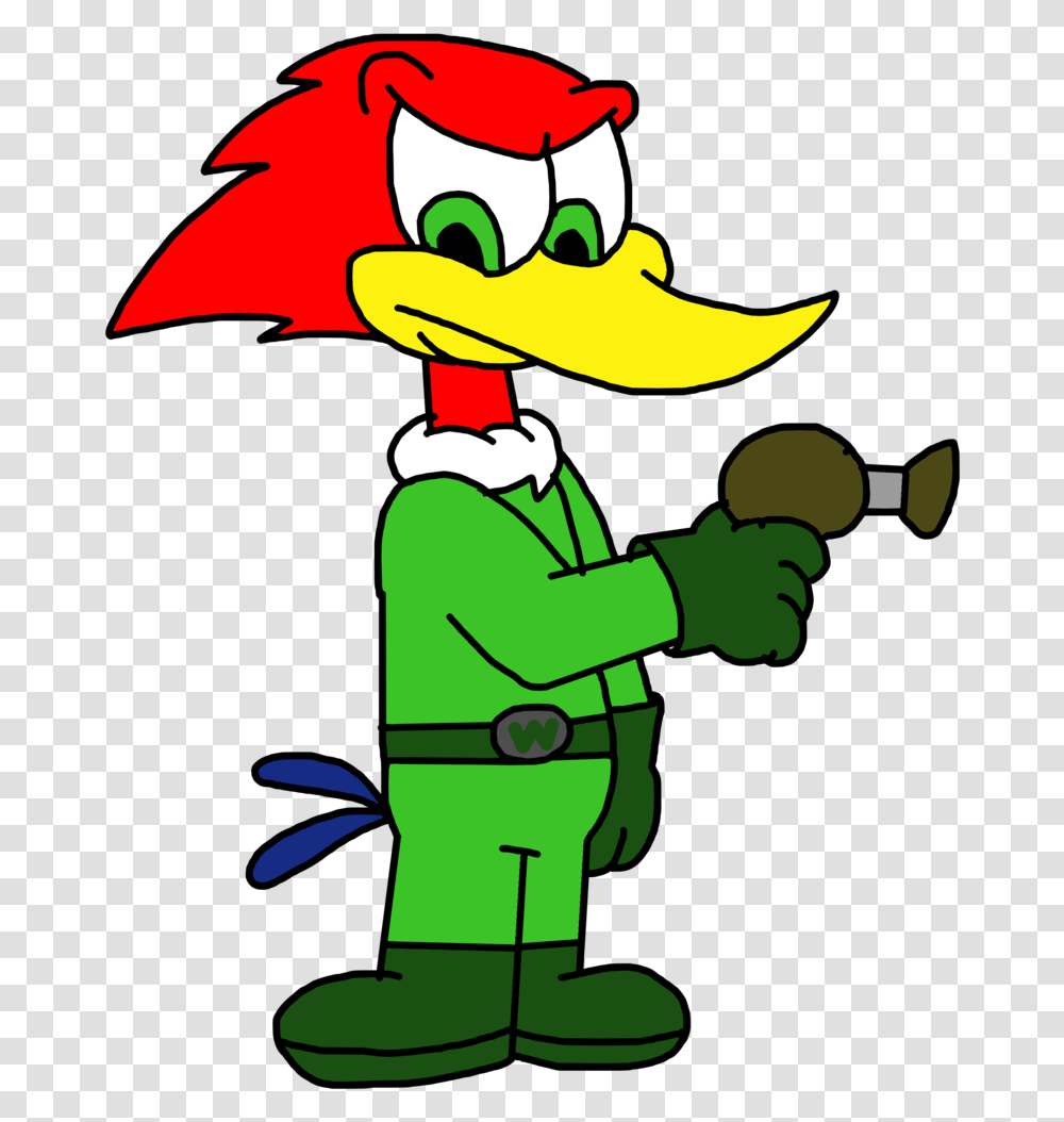 Download Woody Woodpecker As Space Hero By Woody Buzz Buzzard, Elf, Person, Human, Sleeve Transparent Png
