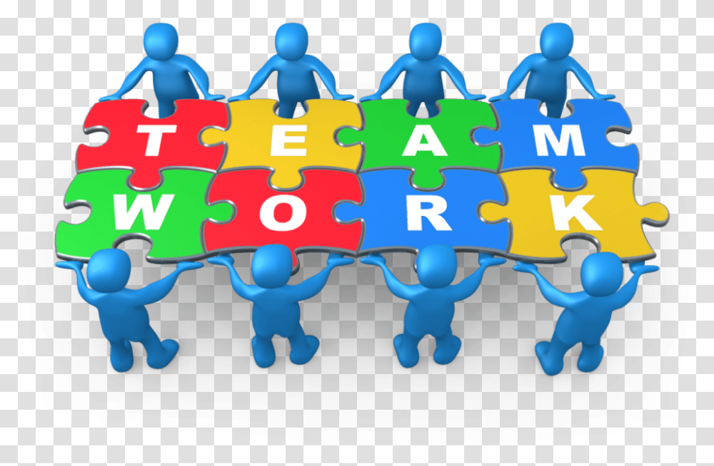 Download Work Photos 480 Teamwork Clipart Free, Jigsaw Puzzle, Game, Crowd, Photography Transparent Png