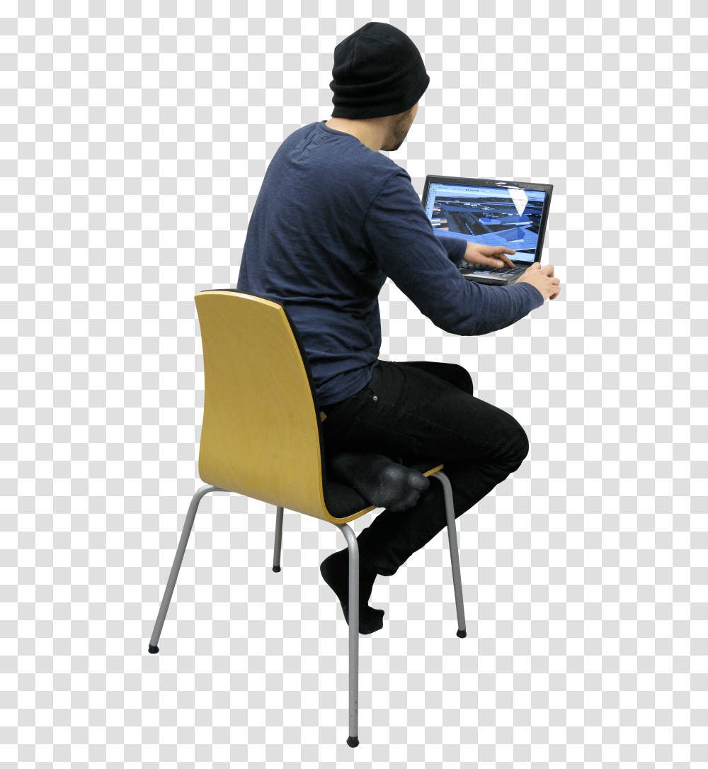 Download Workingb Architect Image For Free People Sitting Working, Chair, Furniture, Person, Clothing Transparent Png