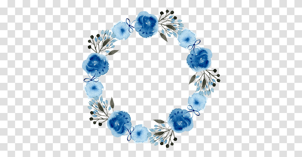 Download Wreath Watercolor Art Wedding Invitation Background Blue, Graphics, Pattern, Floral Design, Sphere Transparent Png